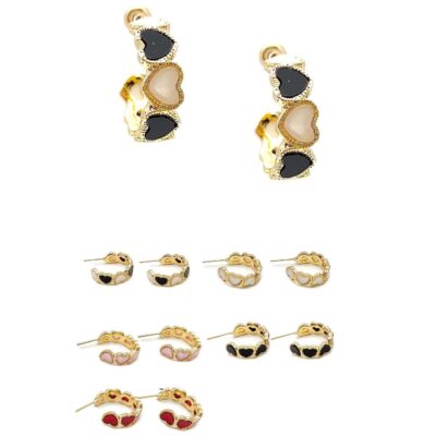 Heart Hoop Earrings