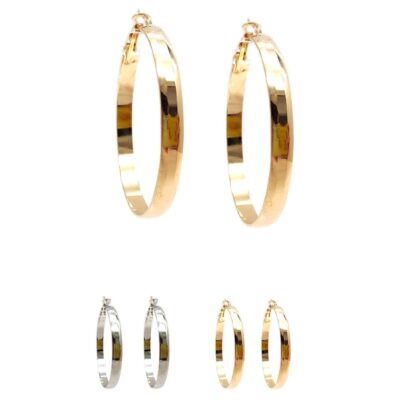 Textured Hoop Earrings