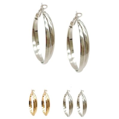 Leaf Shape Hoop Earrings