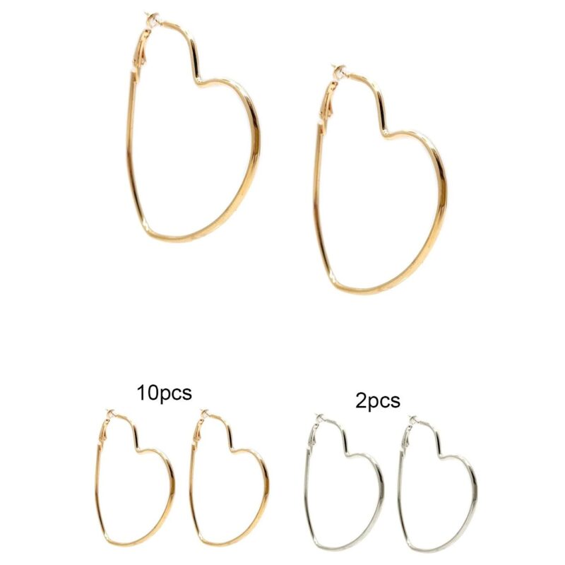 Heart Hoop Earrings