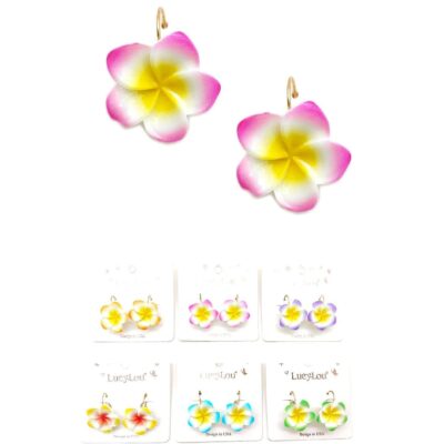 Plumeria Stud Earrings