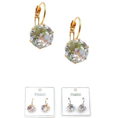Crown Rhinestone Stud Earrings