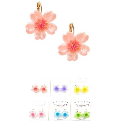 Flower Mini Hoop Earrings
