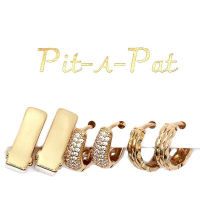 3 Pair Crystal Circle Bar Mini Hoop Earrings