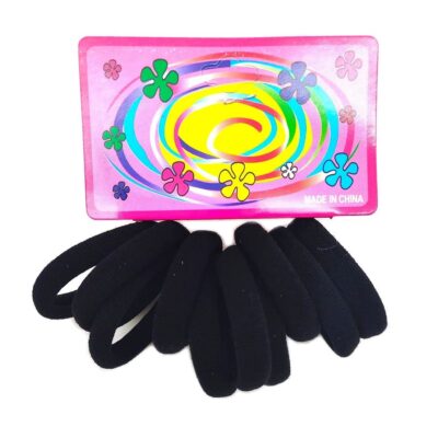 5cm Black Hair Tie Scrunchies Hair Ties Band