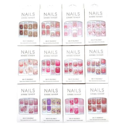Fashion Design Press On Toenails Set
