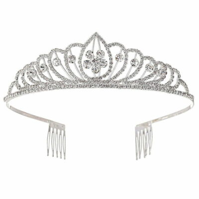 Flower Bud Lightweight Rhinestone Tiara