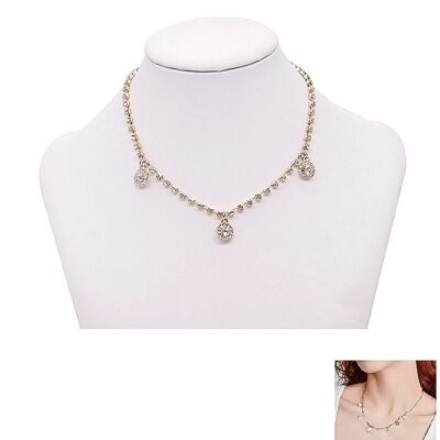Rhinestone Pendant Dandy Necklace
