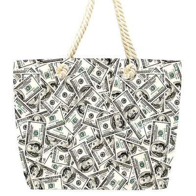 Hundred Dollar Bill Eco Canvas Tote Bag