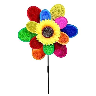 Sun Flower in Halo Circle Pinwheel 38cm