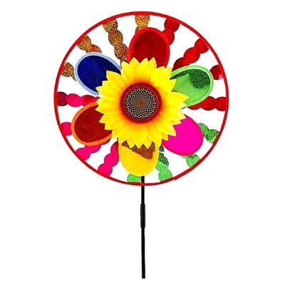 Sun Flower in Halo Circle Pinwheel 38cm