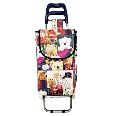 Teddy Bear Foldable Shopping Removable Bag Shopping Cart