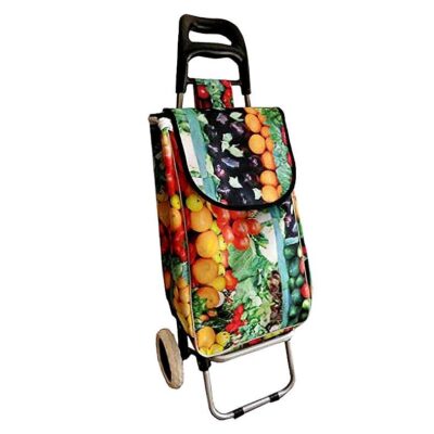 Fruits Foldable Shopping Trolly Bag Shopping Cart