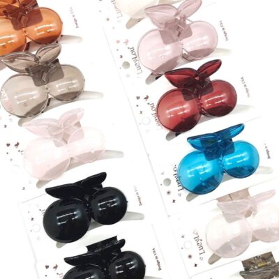 12pk Cherry Theme Hair Claw Headpiece