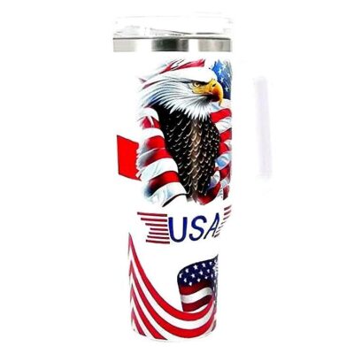 American USA SS Insulated Tumbler Handle Straw