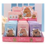 Beautiful watercolor flowers decorated background. Can be used as greeting card or invitation card design. 24pk Capybara Portable Perfume Pack
