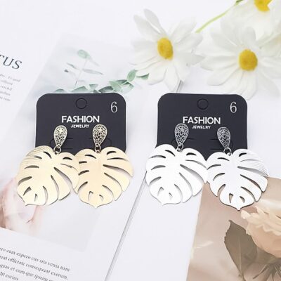 12pk Dangle Leaf Fashion Earrings