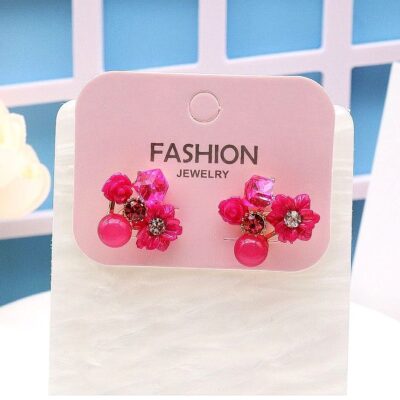 12pk Flowers Cloud Stud Earrings