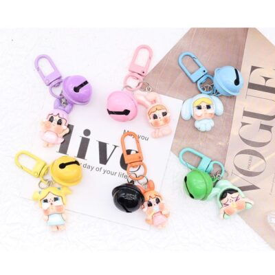 12pk Crying Little Girl Key chain bag charm