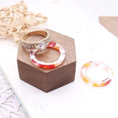 12pk Wedding Stackable Rings Case Set