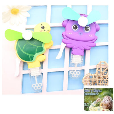24pk Ocean Life Handheld Fan with Bubbles Toy