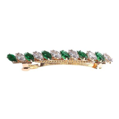 Marquise Cubic Zirconia Hair Barrette Pin