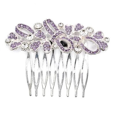 Mini Rhinestone Bow Hair Deco Comb