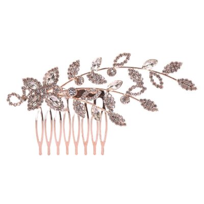 Halo Rhinestone Flower Vine Hair deco Comb