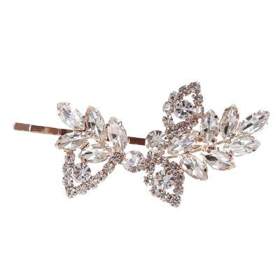 Floral Rhinestone Hair deco Bobby Pin