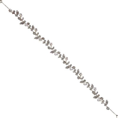 Tiny Leaves CZ Cubic Hair Deco Flex Pin