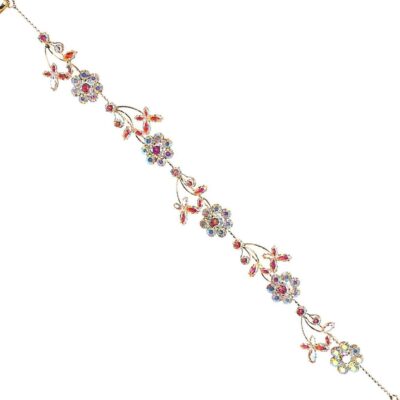 SunFlower Point CZ Cubic Hair Deco Bednable Pin