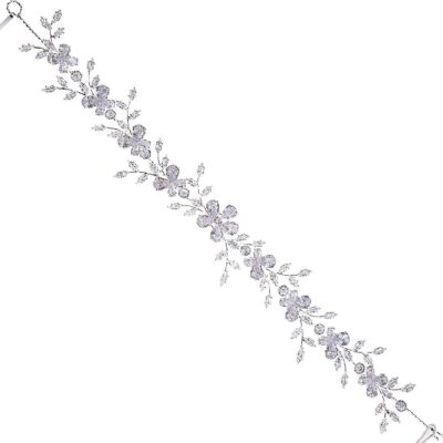 Dazzling Butterfly Cubic Zirconia Hair Deco Band Pin