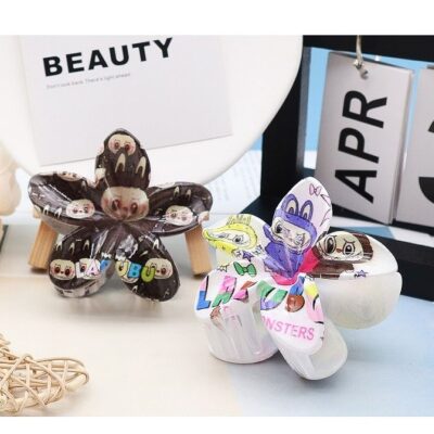 12pk Plumeria Funny Character Hair Jaw Claw Pin