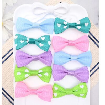 12pk Hair Bow 10 Pieces Card  Hair Barrette Clip