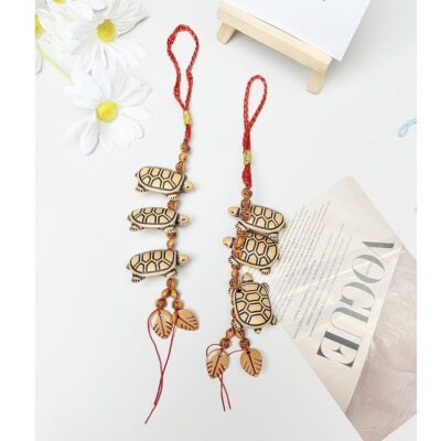 12pk Three Turtle Dangle Handbag Charm Key Chain