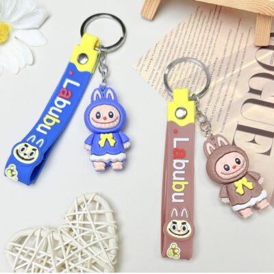 12pk Funny Monkey Handbag Charm Key Chain