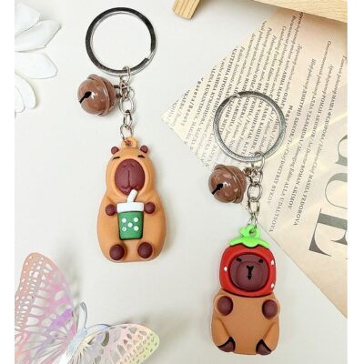 12pk Capybara Bag Charm Key Chain