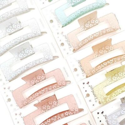 Daisy Flower Pattern Hair Claw