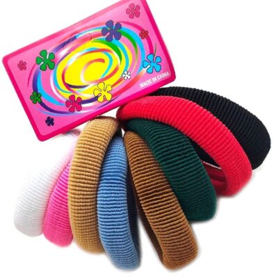 12pk Multi Bold Seamless Elastic Ponytail Hair Tie 8