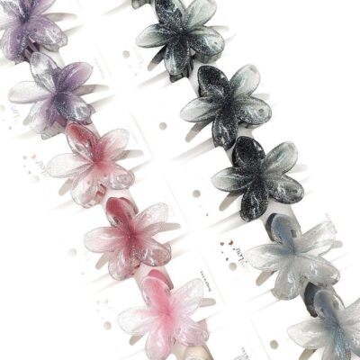 12pk Opague Plumeria Hair Claw Ciip