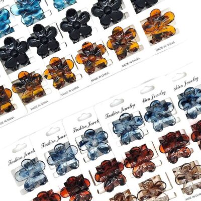 12pk Mini Daisy Flower Hair Jaw Claw Ciip 3 pieces