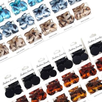 12pk Mini Cherry Hair Jaw Claw Ciip 3 pieces