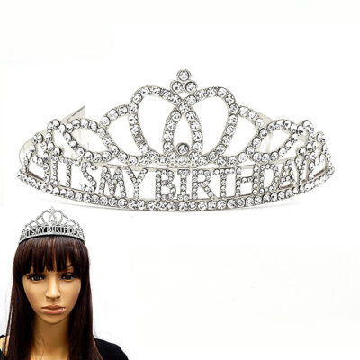 ITS MY BIRTHDAY Rhinestone Bling Tiara