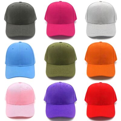 Solid Color BASIC Cotton Baseball Cap