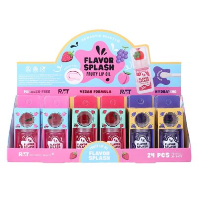 24pk Fruits Flavor Splash Applicator Lip Oil