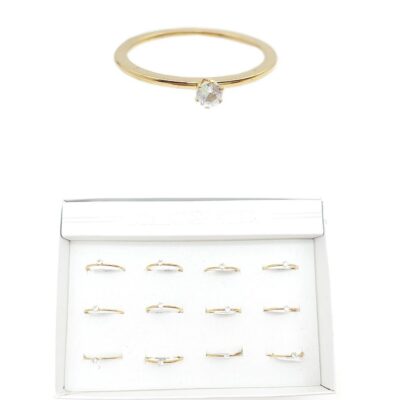 Dendy Crystal Stackable Stainless Steel RIngs
