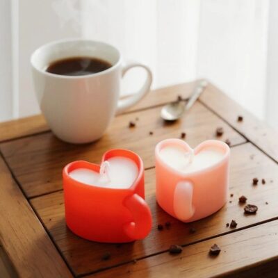 12pk Heart Mug Cup Scented Candle Pack
