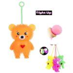 Beautiful watercolor flowers decorated background. Can be used as greeting card or invitation card design. 12pk Bouncy Light up Squishy Teddy Bear Toy