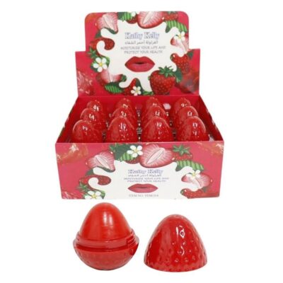 24pk Strawberry Case Moisture Lip Balm