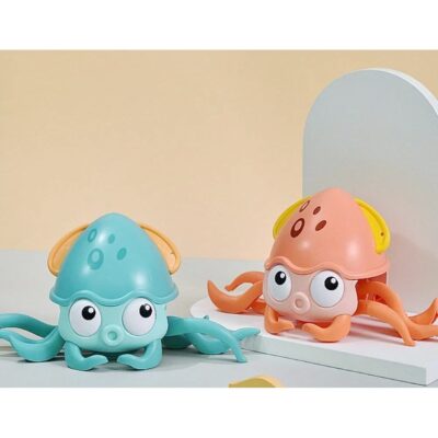 12pk Squid Wind Up Crawling Land Water Toy
